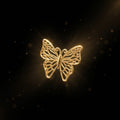 Dije de Mariposa Oro 10K