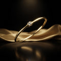 Brazalete Solitario Oro 10K - Joyas JIA